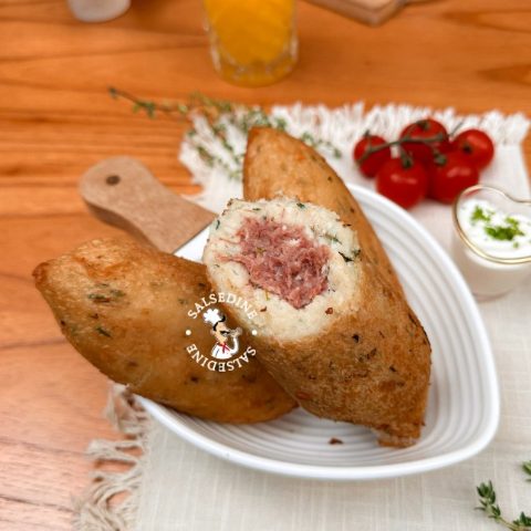 Bolinho de Aipim com Carne Seca (Frito Congelado) 1,050kg (180g/unidade)